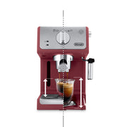 De’Longhi ECP3220R Manual Espresso Machine with 15-Bar Pump in Red
