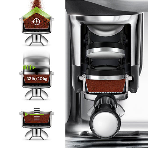 Breville Barista Touch Impress Automatic Espresso Machine with Grinder and Assisted Tamping – BES881