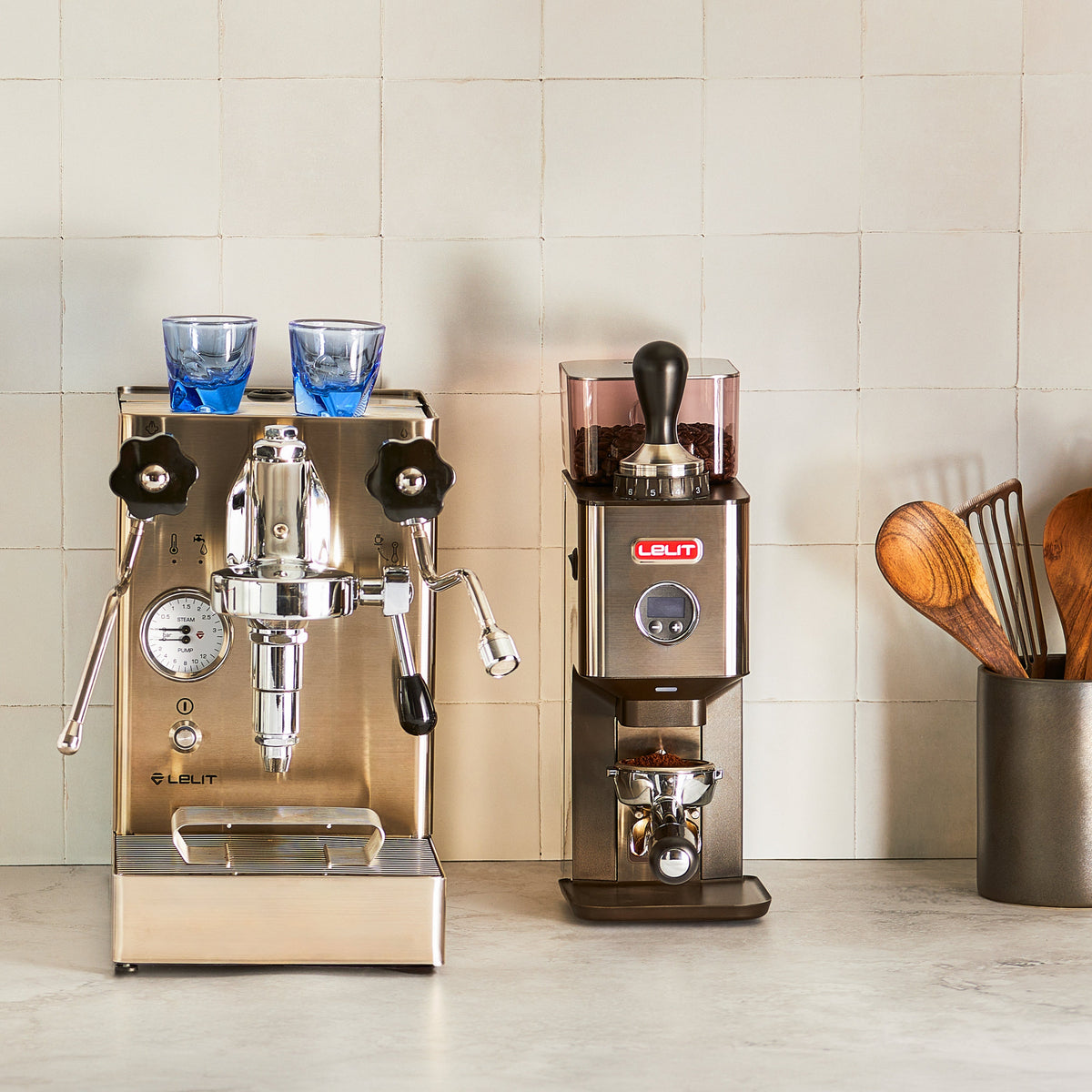 Lelit William On-Demand Espresso Grinder with 64mm Flat Steel Burrs