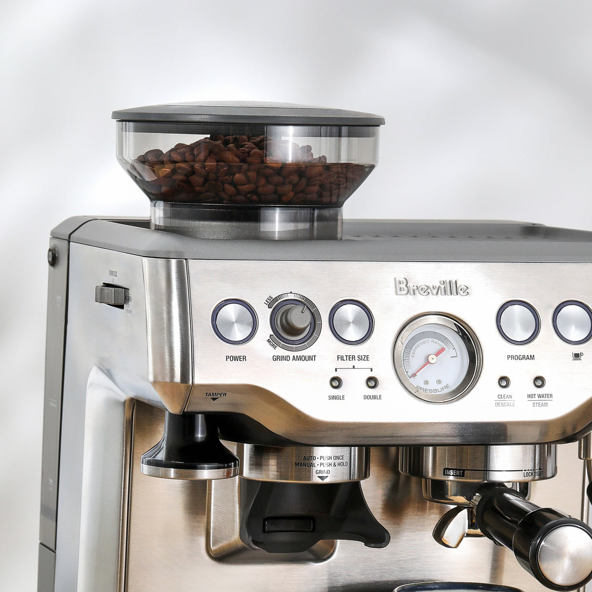 Breville Barista Express Semi-Automatic Espresso Machine with Grinder in Brushed Stainless Steel – BES870XL
