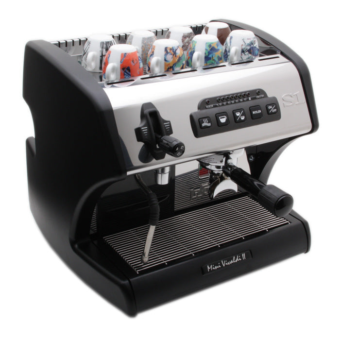 La Spaziale S1 Mini Vivaldi II Dual-Boiler Espresso Machine in Black