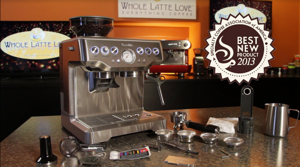 Breville Barista Express Semi-Automatic Espresso Machine with Grinder in Brushed Stainless Steel – BES870XL