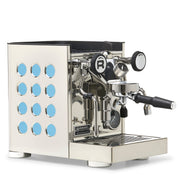 Rocket Espresso Appartamento TCA Heat-Exchange Espresso Machine in Stainless Steel with White Stripe