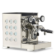 Rocket Espresso Appartamento TCA Heat-Exchange Espresso Machine in Stainless Steel with White Stripe