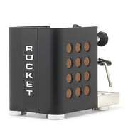 Rocket Espresso Appartamento TCA Heat-Exchange Espresso Machine in Black with Black Stripe