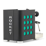Rocket Espresso Appartamento TCA Heat-Exchange Espresso Machine in Black with Black Stripe