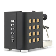 Rocket Espresso Appartamento TCA Heat-Exchange Espresso Machine in Black with Black Stripe