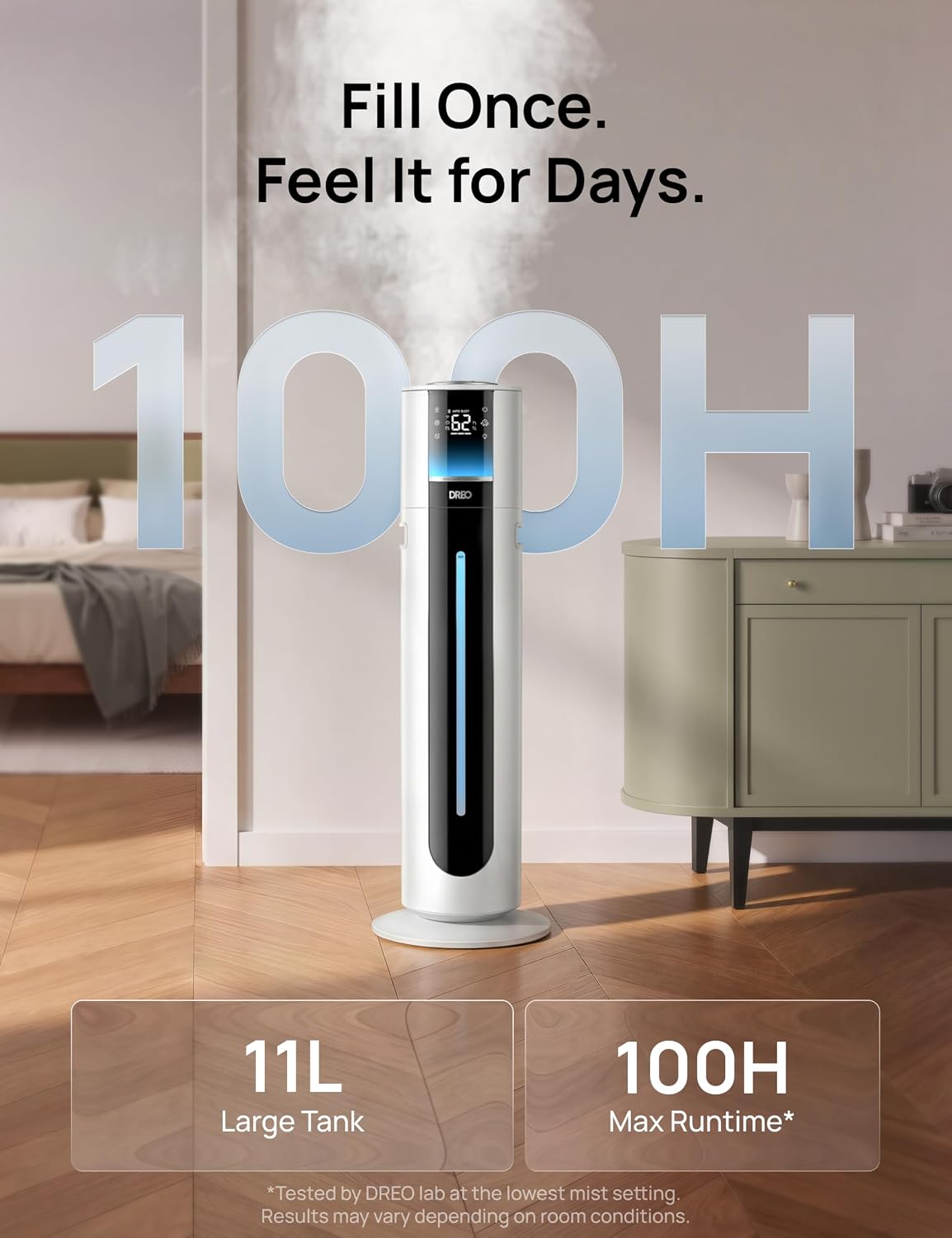 11 L Smart Room Humidifier with Top Fill, Remote Control and Aroma Tray – product detail 4