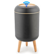 Compact Motion Sensor Bathroom Trash Can, 10 L with Automatic Lid – Black