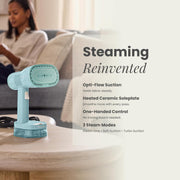 Handheld Clothes Steamer 1260W with Fabric Suction and Rotating Ceramic Head – product detail 3