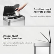 Touchless Motion Sensor Kitchen Trash Can, 50 L Stainless Steel – product detail 2
