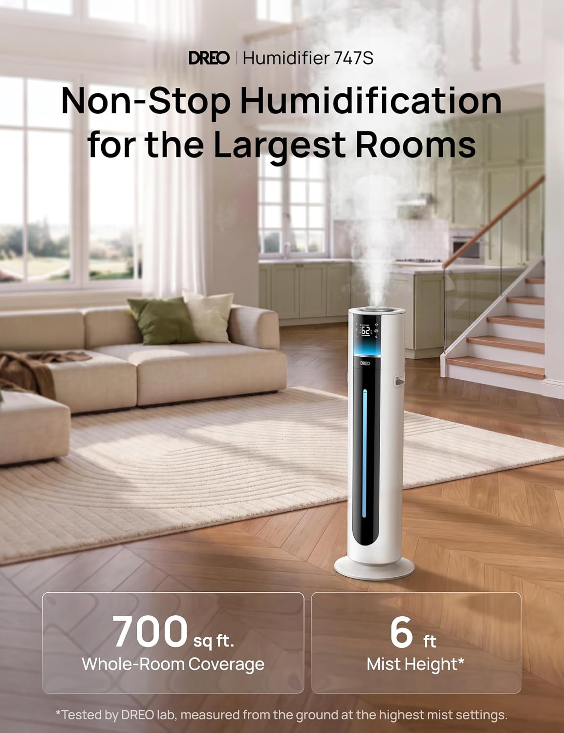 11 L Smart Room Humidifier with Top Fill, Remote Control and Aroma Tray – product detail 3
