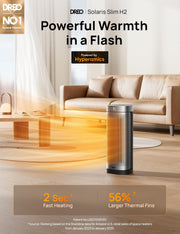 Ceramic Tower Space Heater 1500W, 16 in with Digital Thermostat and Oscillation – product detail 4