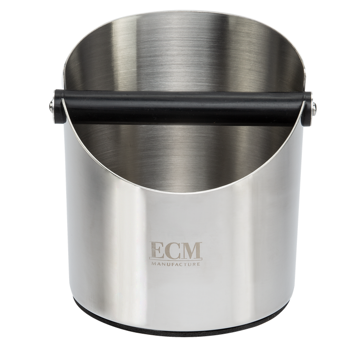 ECM Round Brushed Stainless Steel Espresso Knock Box