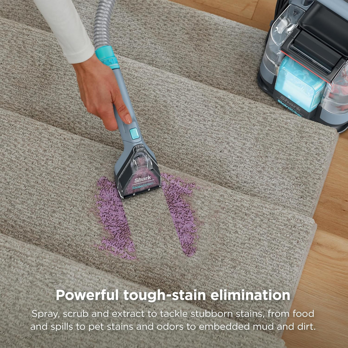 Portable Carpet and Upholstery Spot Cleaner with 4 Tools and Cleaning Solutions – product detail 4