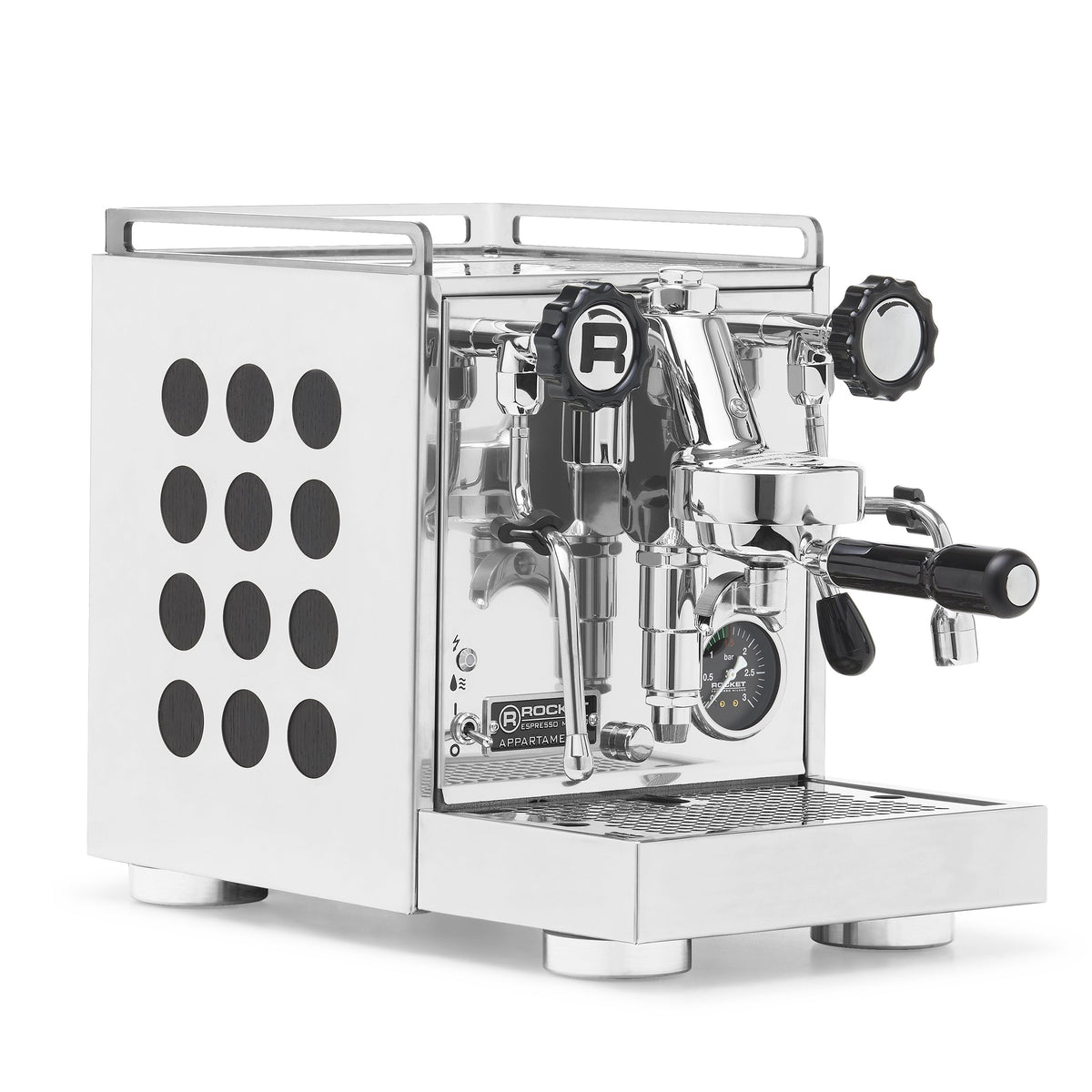 Rocket Espresso Appartamento 2.0 Heat-Exchange Espresso Machine in Chrome