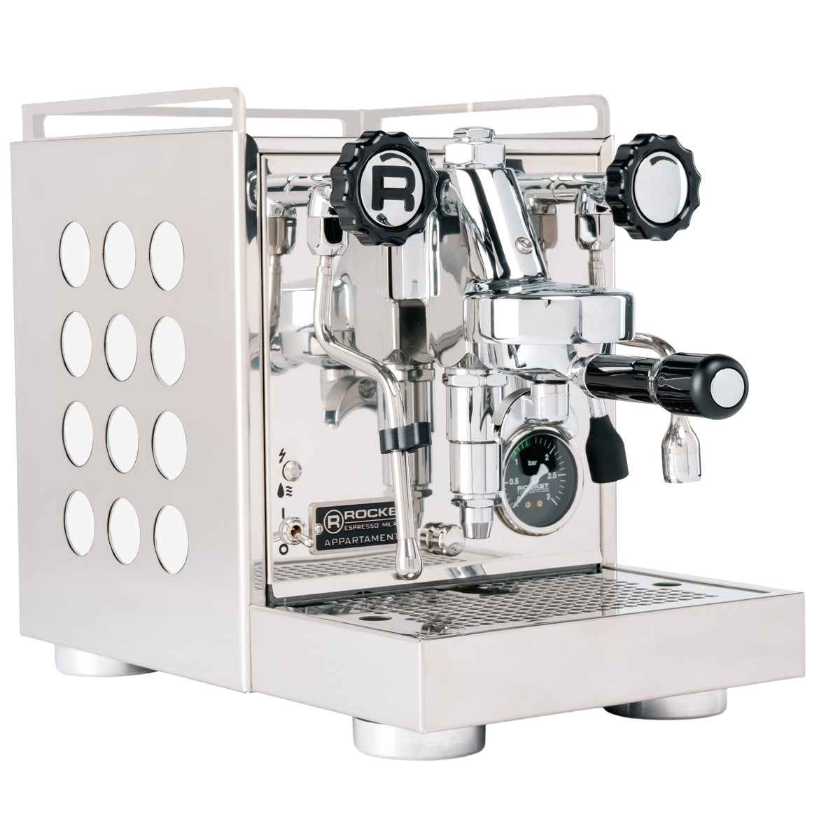 Rocket Espresso Appartamento 2.0 Heat-Exchange Espresso Machine in Chrome