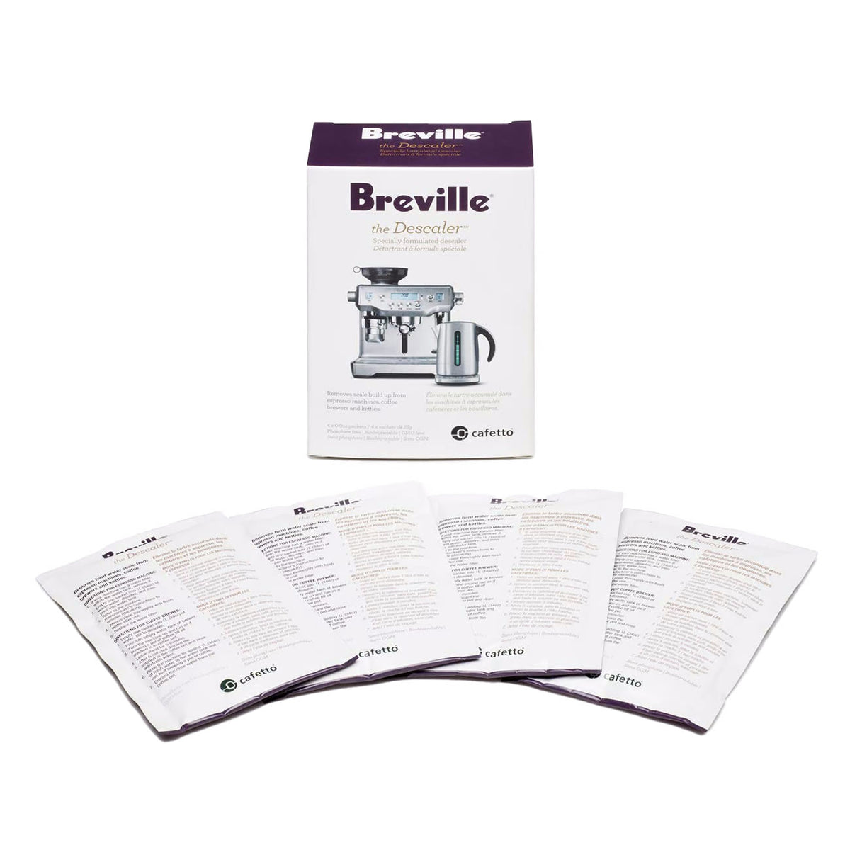 Breville Espresso Machine Descaler – 4-Pack