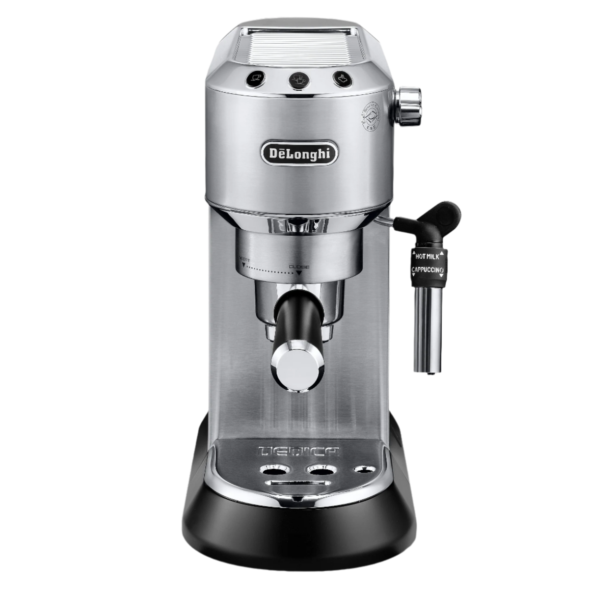 De’Longhi Dedica Deluxe Manual Espresso Machine with 15-Bar Pump in Stainless Steel – EC685M