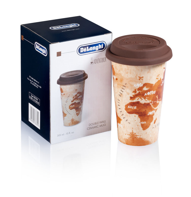 De’Longhi The Adventurer Insulated Travel Coffee Mug – 10 oz