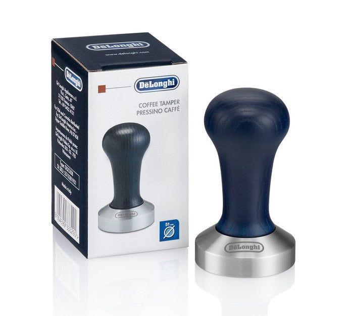 De’Longhi Stainless Steel Flat-Base Espresso Tamper – 50mm