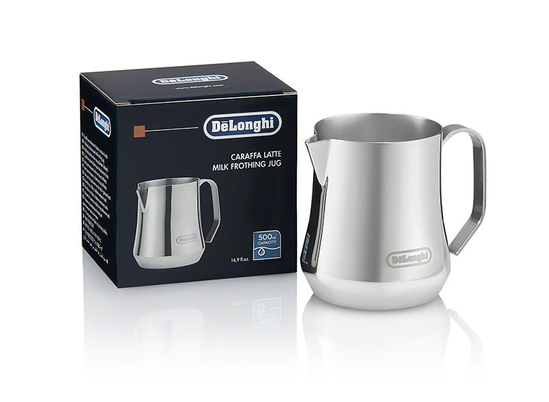 De’Longhi Stainless Steel Milk Frothing Pitcher – 17 oz