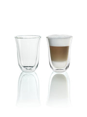 De’Longhi Double-Wall Glass Latte Macchiato Cups – 11 oz
