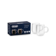 De’Longhi Double-Wall Glass Coffee Mugs – 16.9 oz