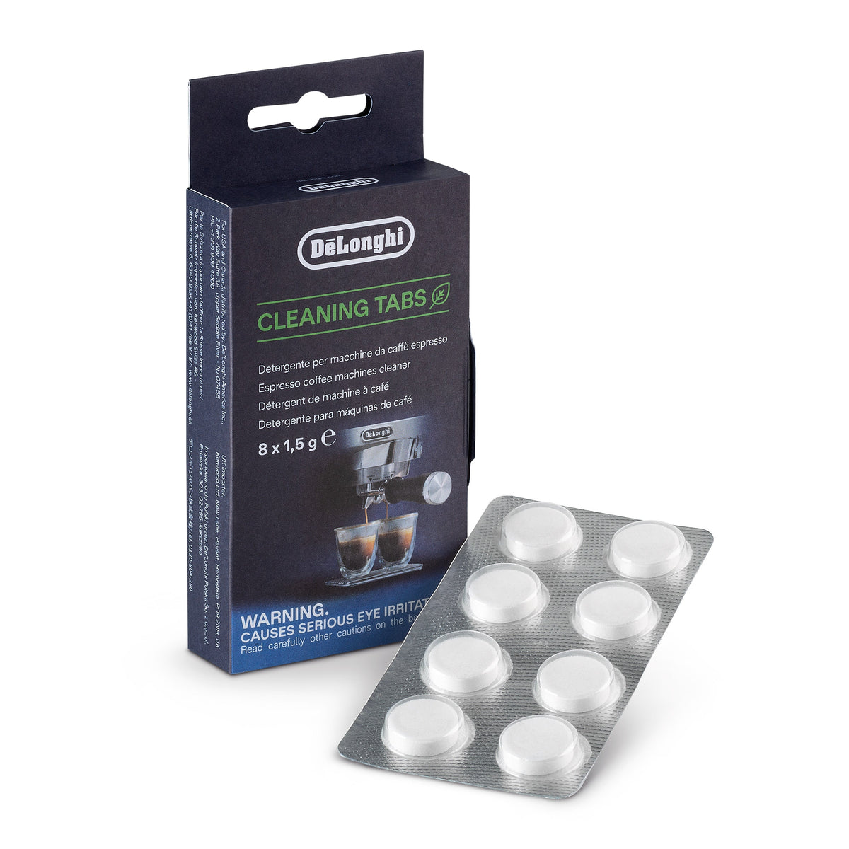 De’Longhi Coffee Machine Cleaning Tablets – 8 Count, 1.5g Each