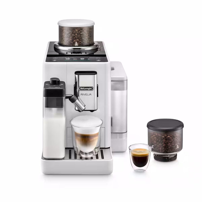 De’Longhi Rivelia Fully Automatic Espresso Machine with Built-In Grinder and Milk System