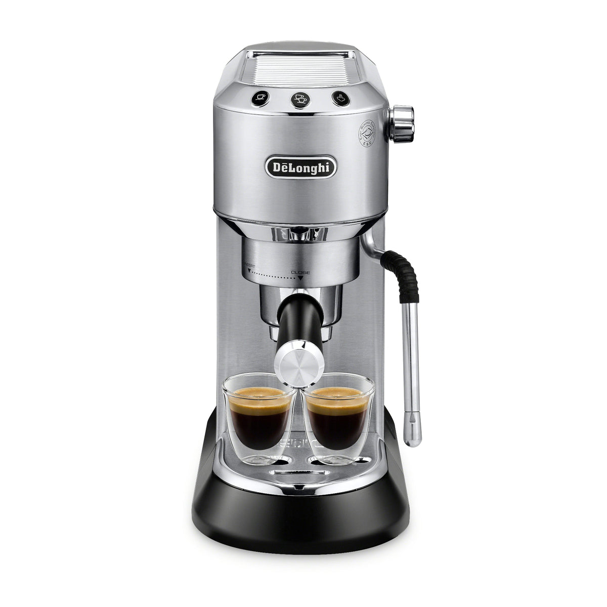 De’Longhi Dedica Arte Manual Espresso Machine with 15-Bar Pump in Stainless Steel – EC885M