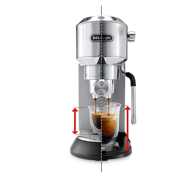 De’Longhi Dedica Arte Manual Espresso Machine with 15-Bar Pump in Stainless Steel – EC885M