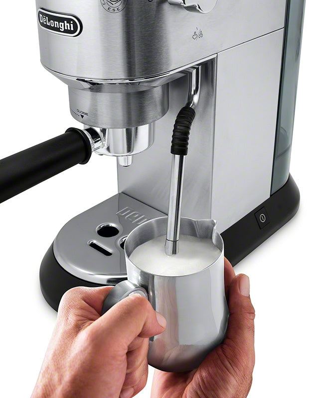 De’Longhi Dedica Arte Manual Espresso Machine with 15-Bar Pump in Stainless Steel – EC885M