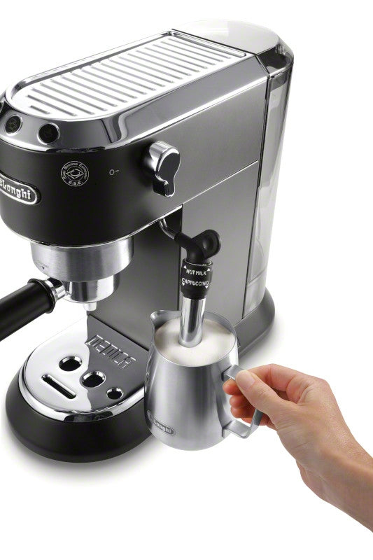 De’Longhi Dedica Deluxe Manual Espresso Machine with 15-Bar Pump in Black – EC685BK
