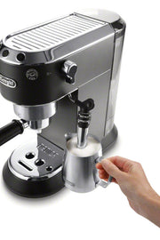 De’Longhi Dedica Deluxe Manual Espresso Machine with 15-Bar Pump in Black – EC685BK