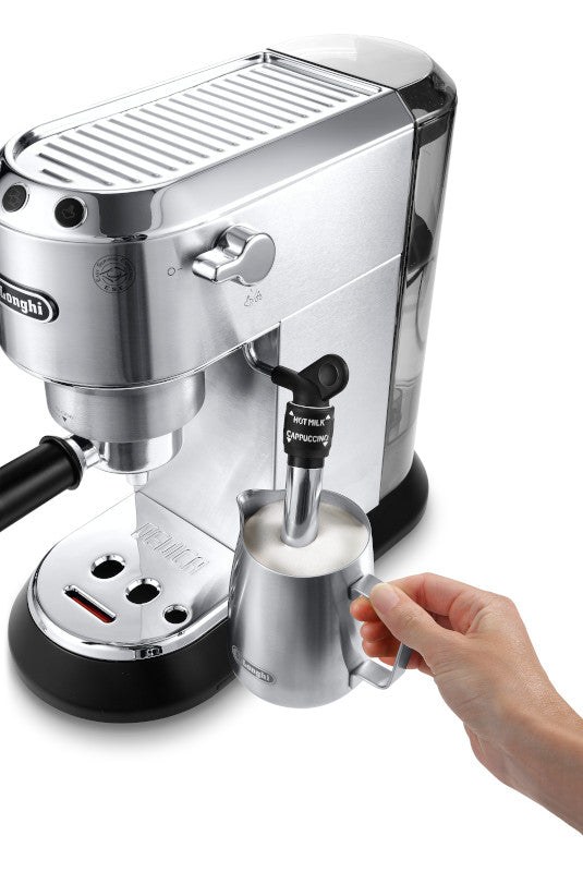 De’Longhi Dedica Deluxe Manual Espresso Machine with 15-Bar Pump in Stainless Steel – EC685M
