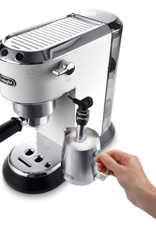 De’Longhi Dedica Deluxe Manual Espresso Machine in White – EC685W