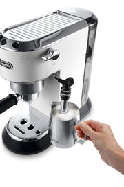 De’Longhi Dedica Deluxe Manual Espresso Machine in White – EC685W