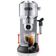 De’Longhi Dedica Deluxe Manual Espresso Machine with 15-Bar Pump in Stainless Steel – EC685M