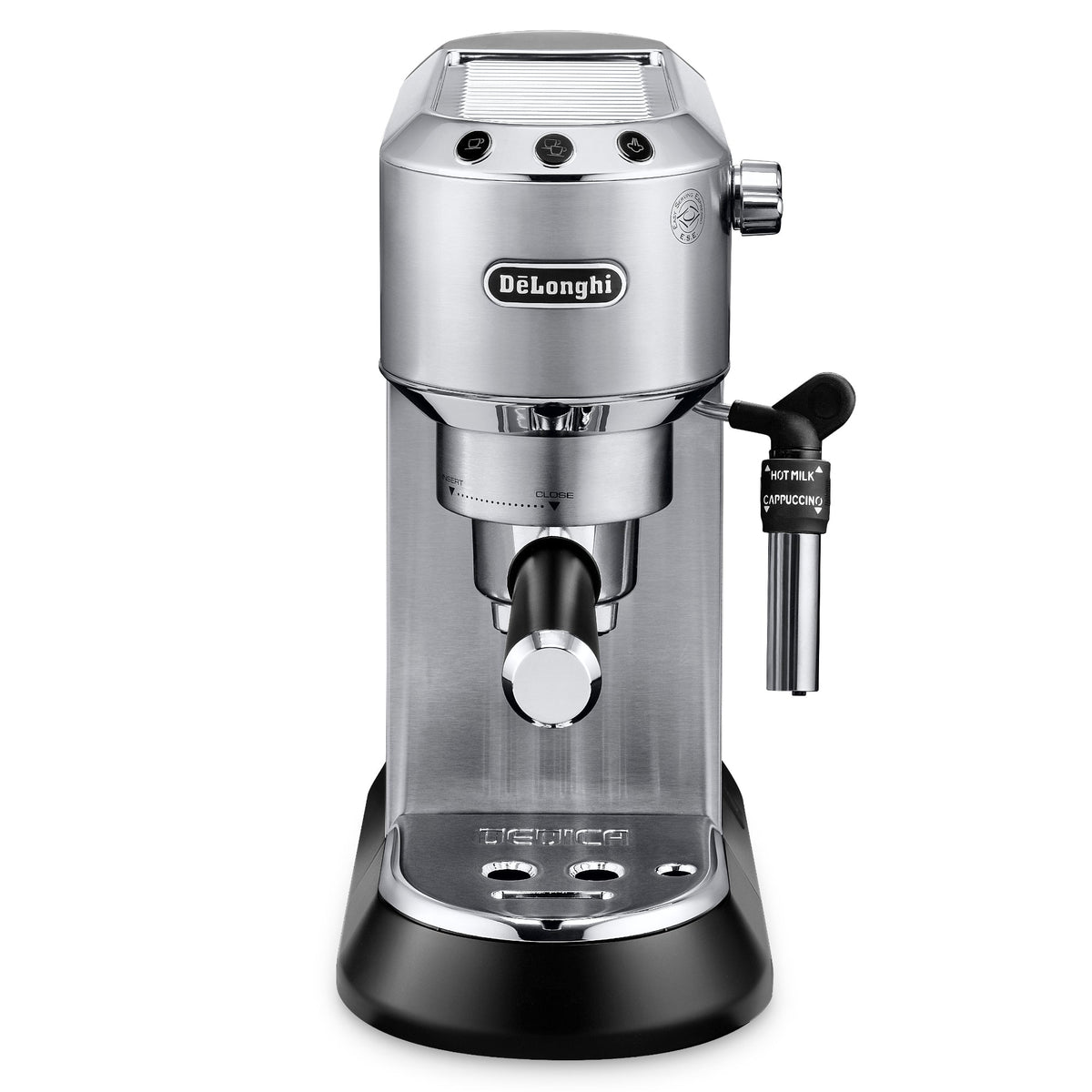 De’Longhi Dedica Deluxe Manual Espresso Machine with 15-Bar Pump in Stainless Steel – EC685M