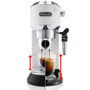 De’Longhi Dedica Deluxe Manual Espresso Machine in White – EC685W