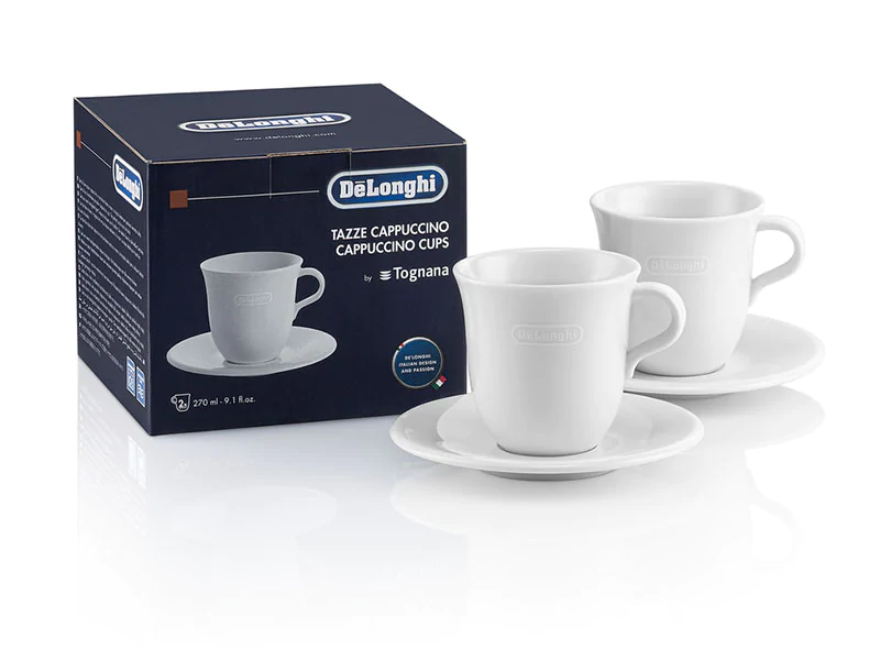 De’Longhi Cappuccino Cup Set – 9 oz Each