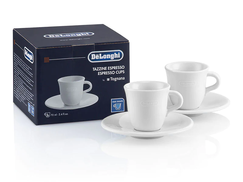 De’Longhi Espresso Cup Set – 2.4 oz Each
