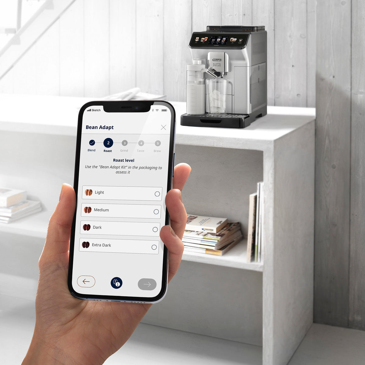 De’Longhi Eletta Explore Fully Automatic Hot and Cold Espresso Machine with Milk System