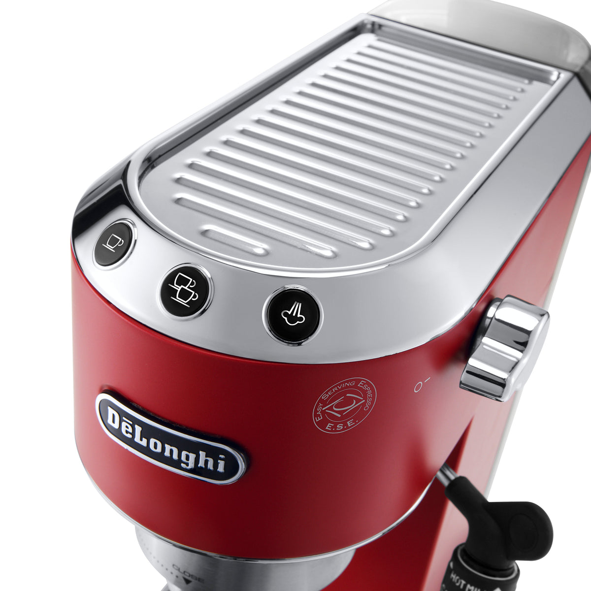 De’Longhi Dedica Deluxe Manual Espresso Machine with 15-Bar Pump in Red – EC685R