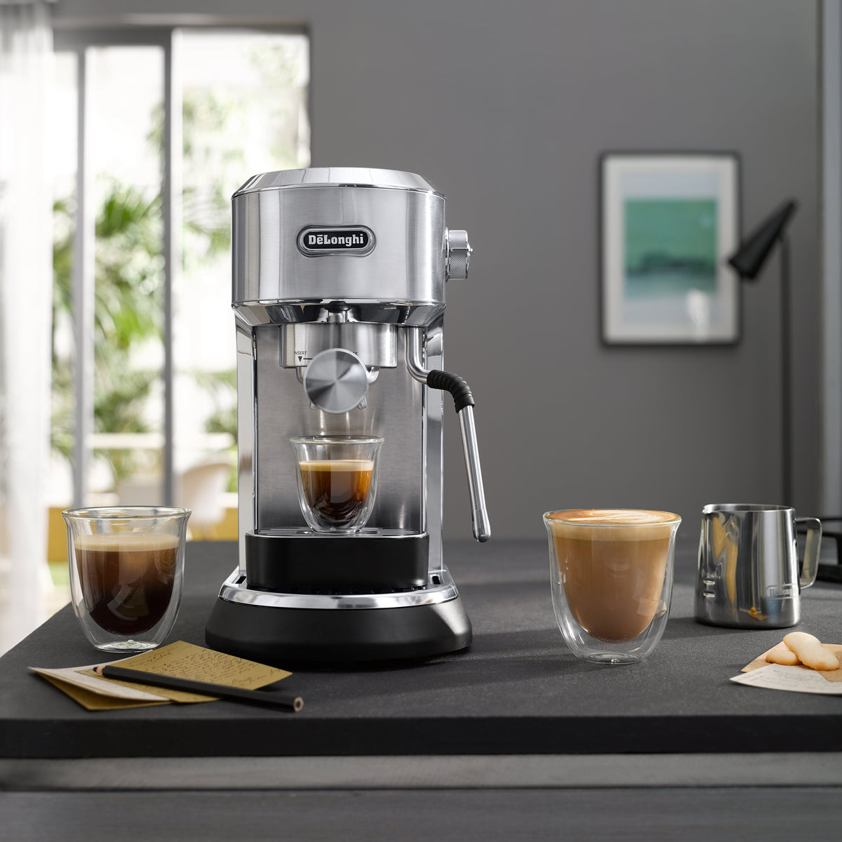 De’Longhi Dedica Maestro Semi-Automatic Espresso Machine with 15-Bar Pump