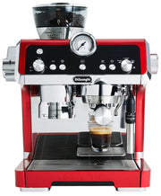 De’Longhi La Specialista Semi-Automatic Espresso Machine with Built-In Grinder in Red – EC9335.R