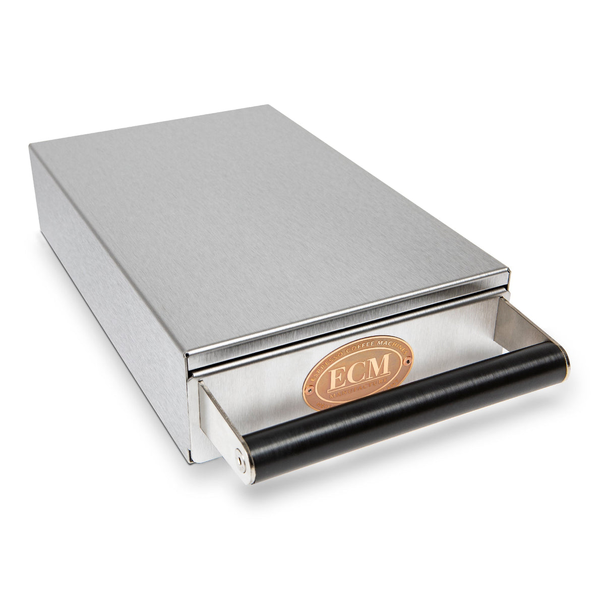 ECM Heritage Line Satin Steel Knock Box Drawer with Sound-Absorbing Bar