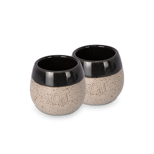 ECM Stoneware Espresso Cups – 3 oz, Set of 2