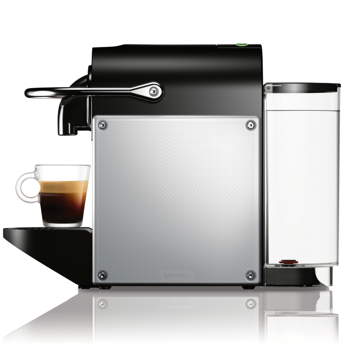 Nespresso by De’Longhi Pixie Capsule Espresso Machine with Aeroccino Milk Frother – Aluminum